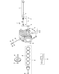 Sv810 Crankcase Diagram and Parts List for Z-FORCE44 17AF3AGL-17AF3AGL010 Cub Cadet Lawn Tractor